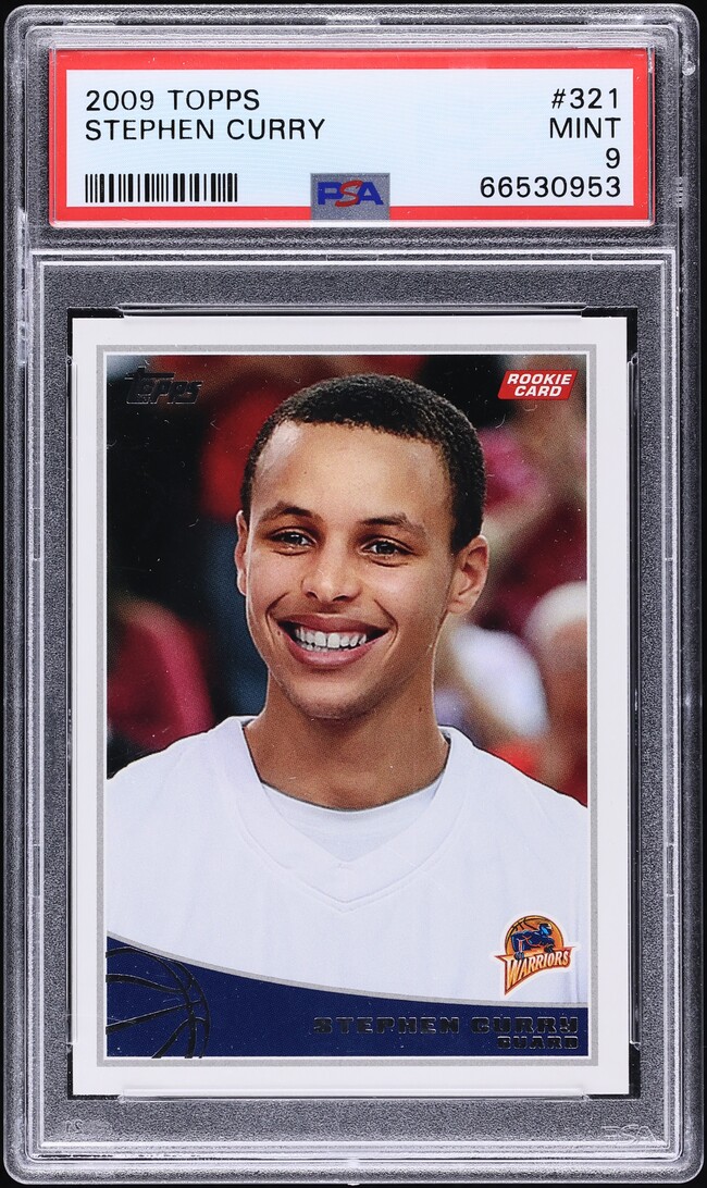2009 Topps Basketball Stephen Curry ROOKIE #321 PSA 9 MINT