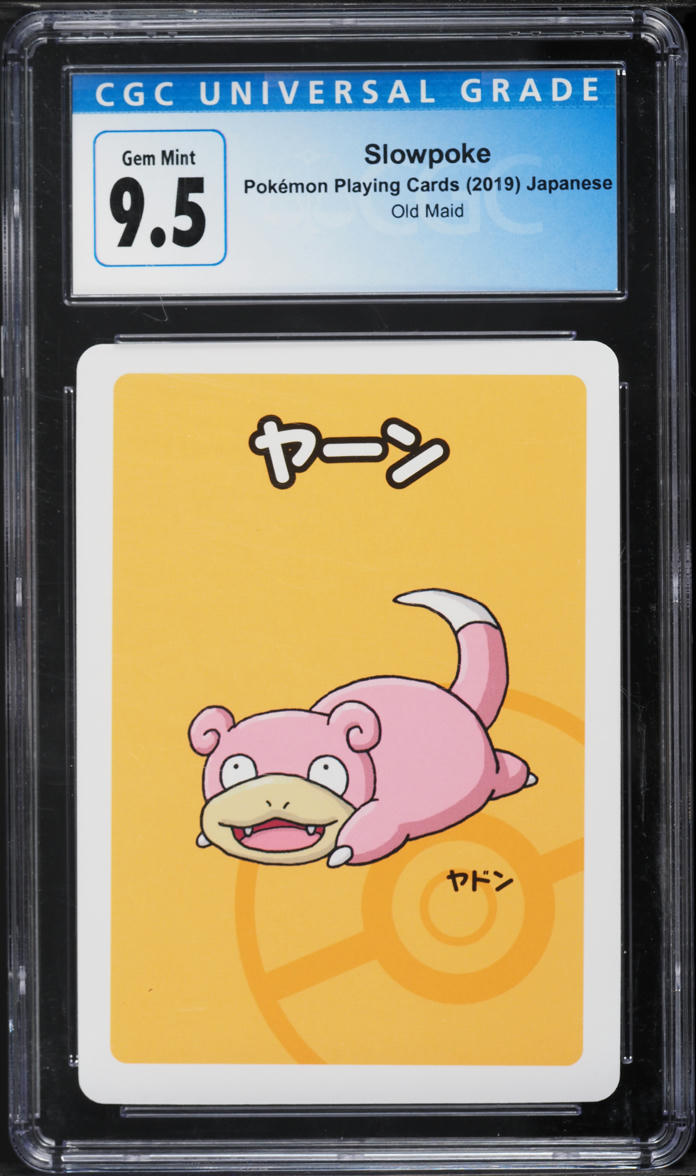 2019 Pokemon Japanese Playing Cards Old Maid Slowpoke CGC 9.5 GEM MINT