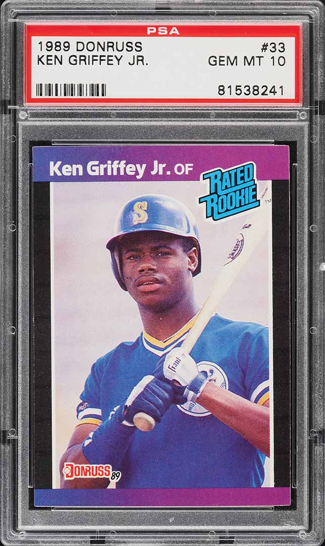 1989 Donruss Ken Griffey Jr. ROOKIE #33 PSA 10 GEM MINT