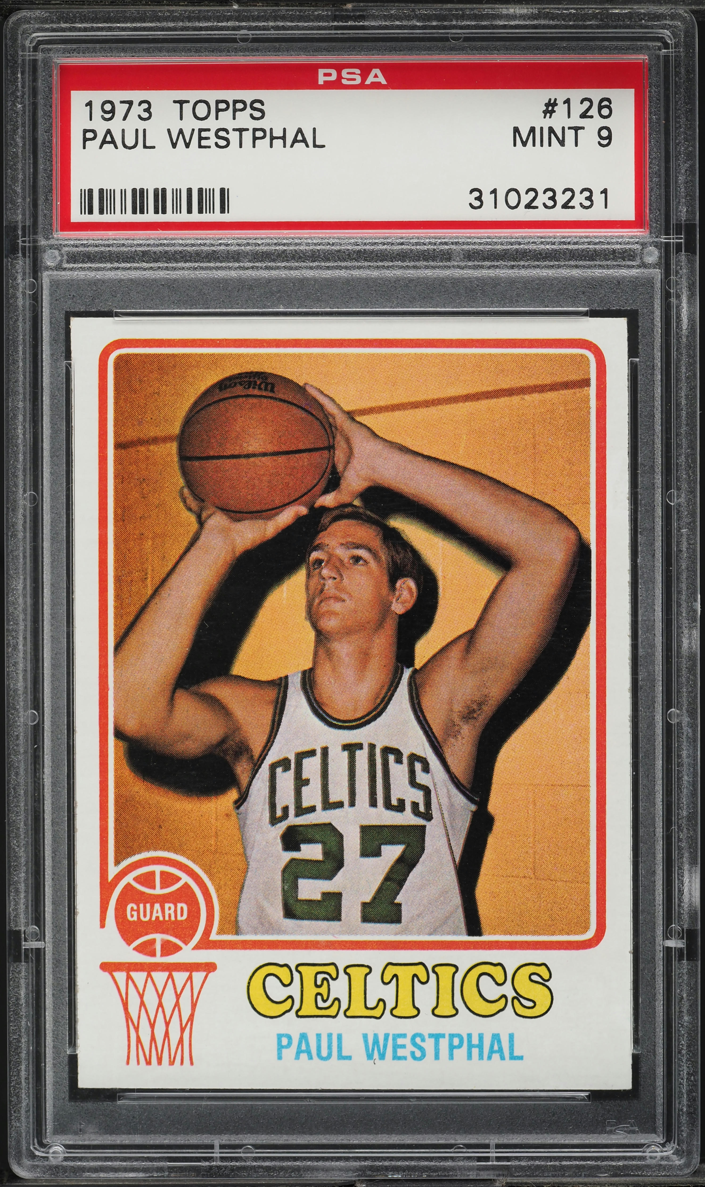 1973 Topps Basketball Paul Westphal ROOKIE #126 PSA 9 MINT