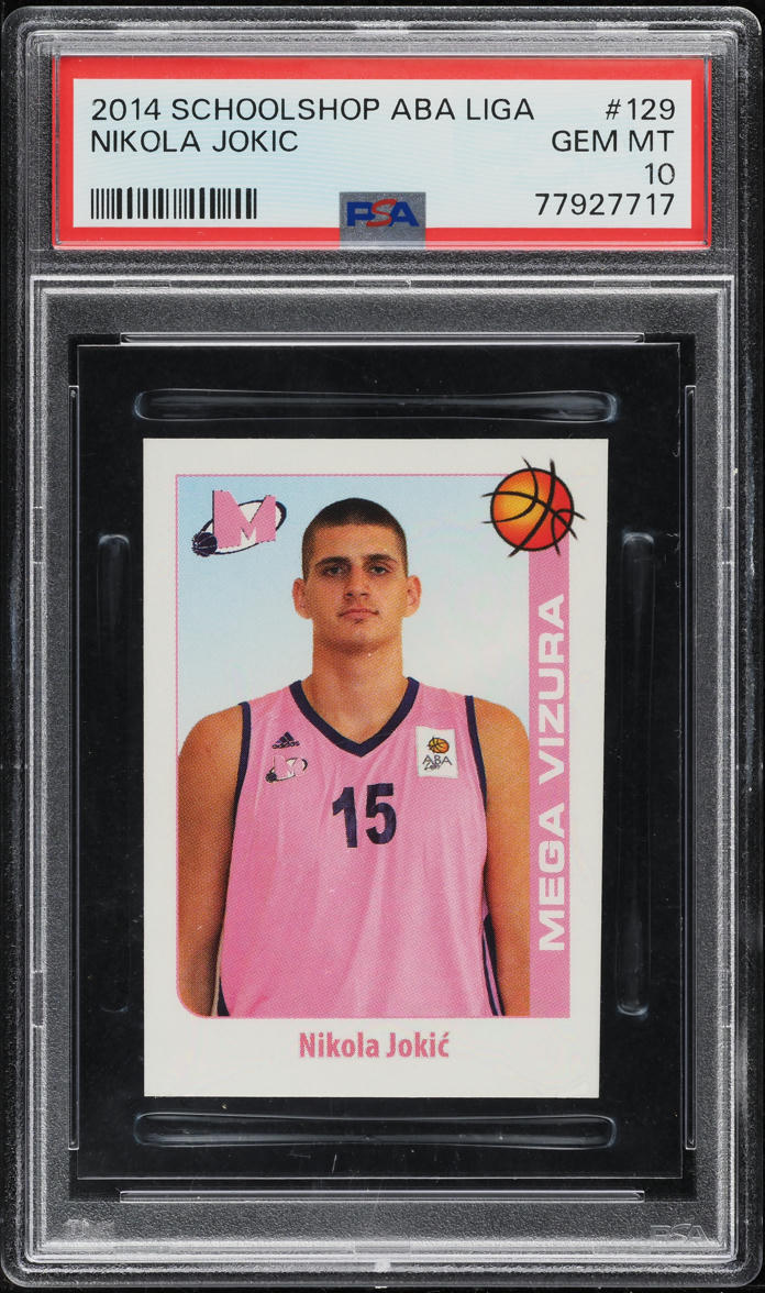 2014 School Shop ABA Liga Nikola Jokic ROOKIE #129 PSA 10 GEM MINT