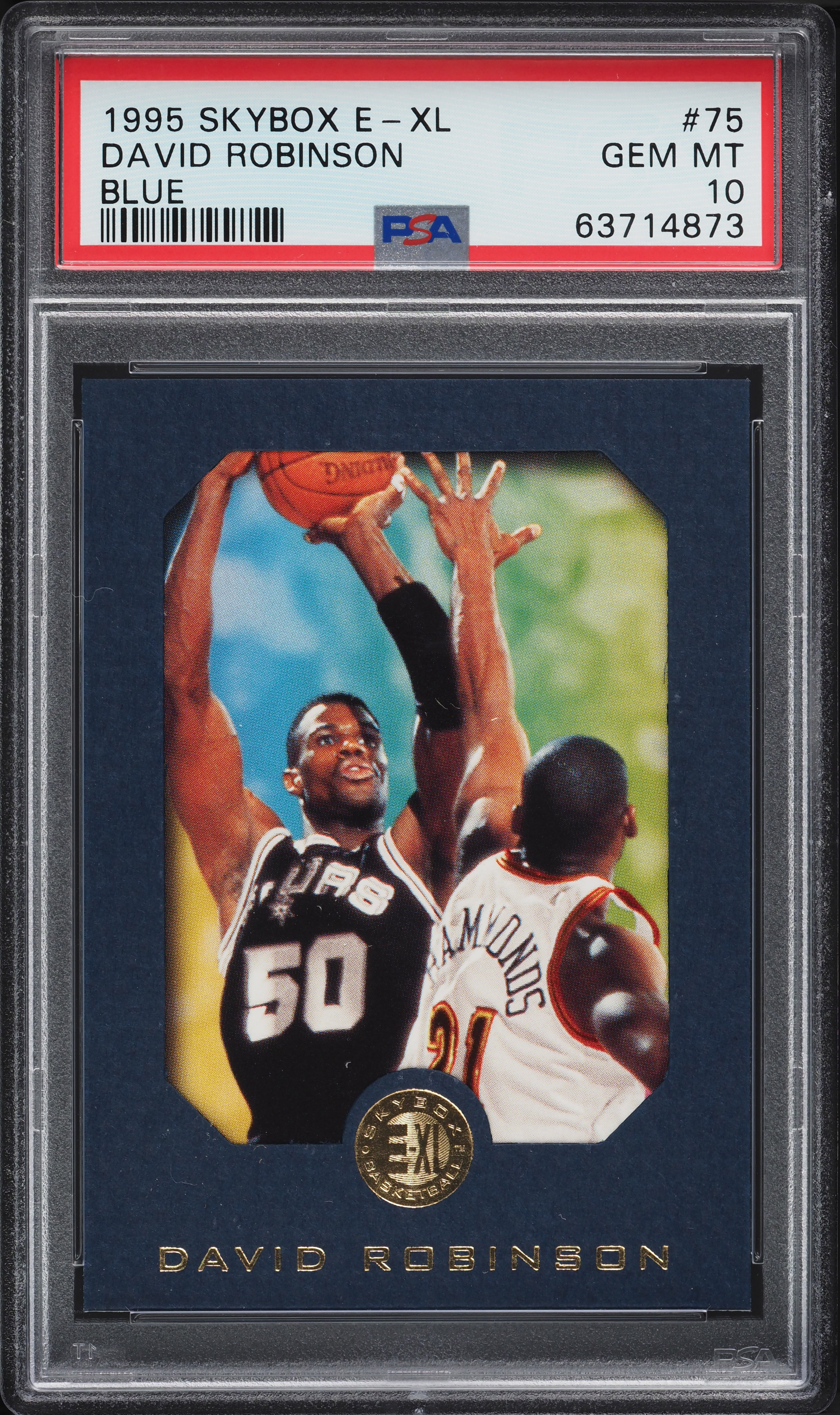 1995 Skybox E-XL Blue David Robinson #75 PSA 10 GEM MINT