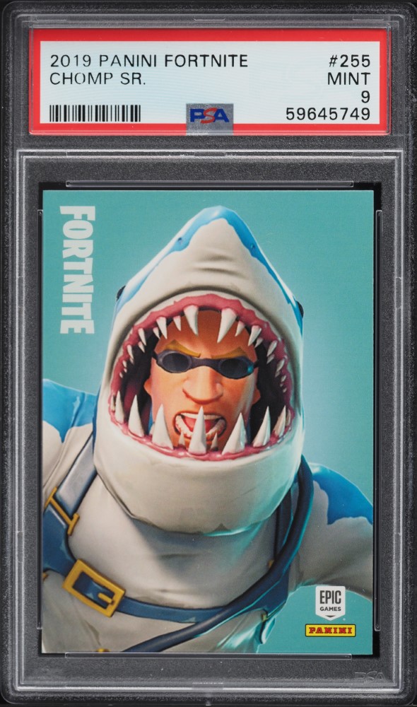 2019 Panini Fortnite Series 1 Chomp Sr. #255 PSA 9 MINT