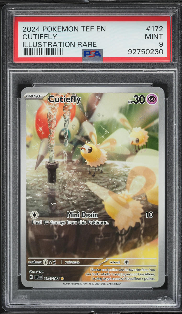 2024 Pokemon Scarlet & Violet Temporal Forces IR Cutiefly #172 PSA 9 MINT