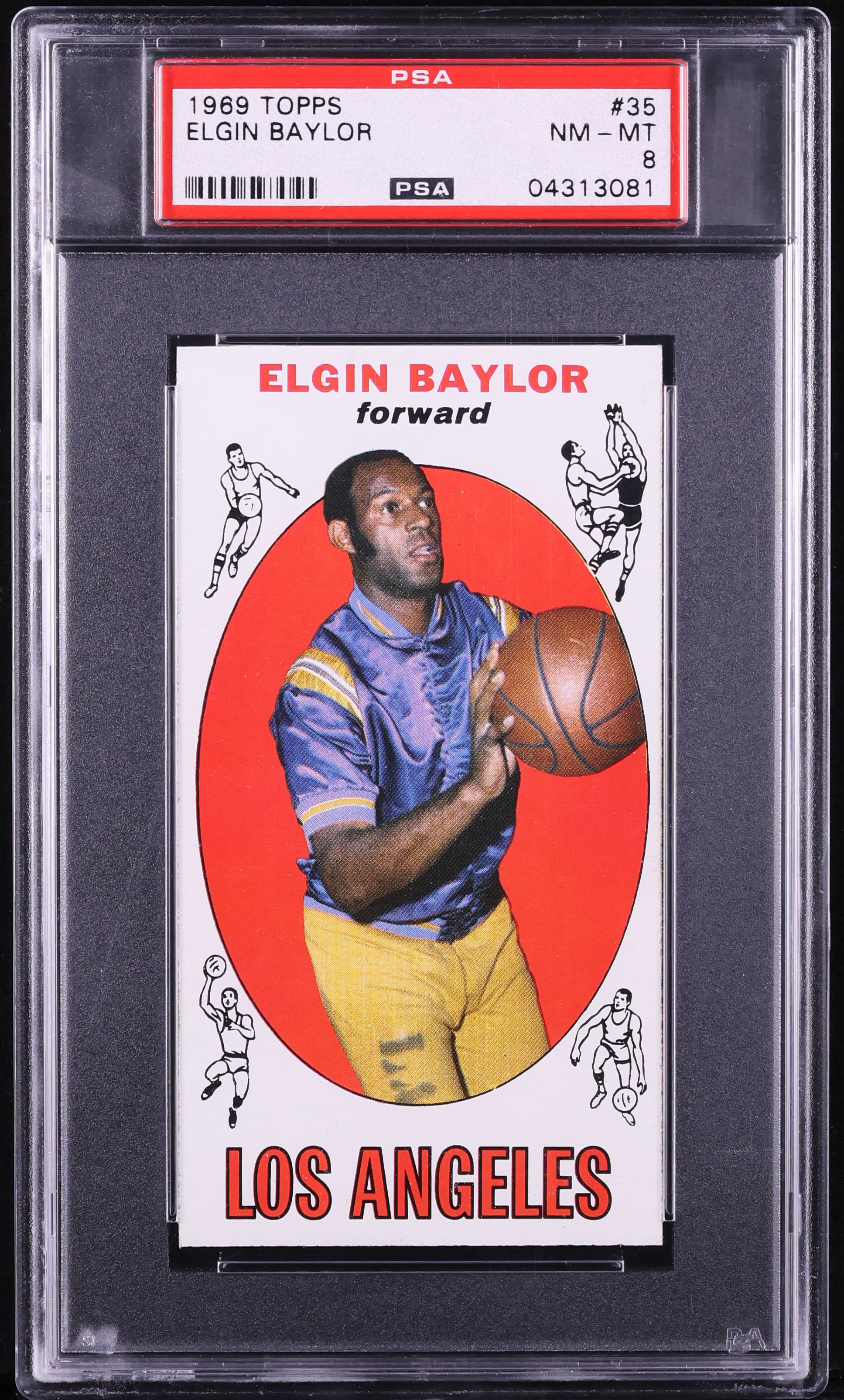1969 Topps Basketball Elgin Baylor #35 PSA 8 NM-MT