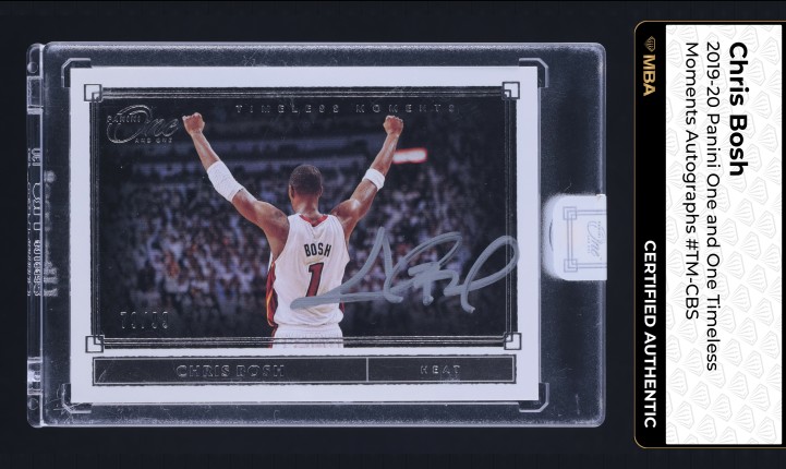 2019 Panini One And One Timeless Moments Chris Bosh AUTO /99 #TM-CBS MBA AUTH