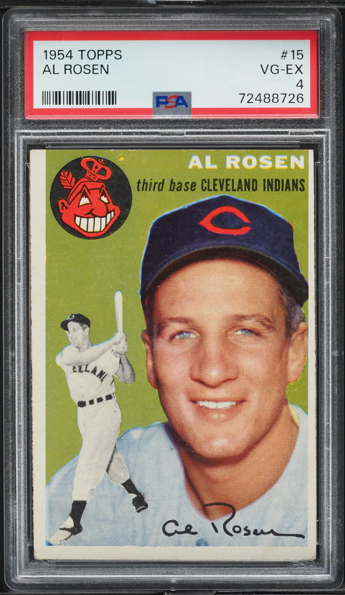 1954 Topps Al Rosen #15 PSA 4 VGEX