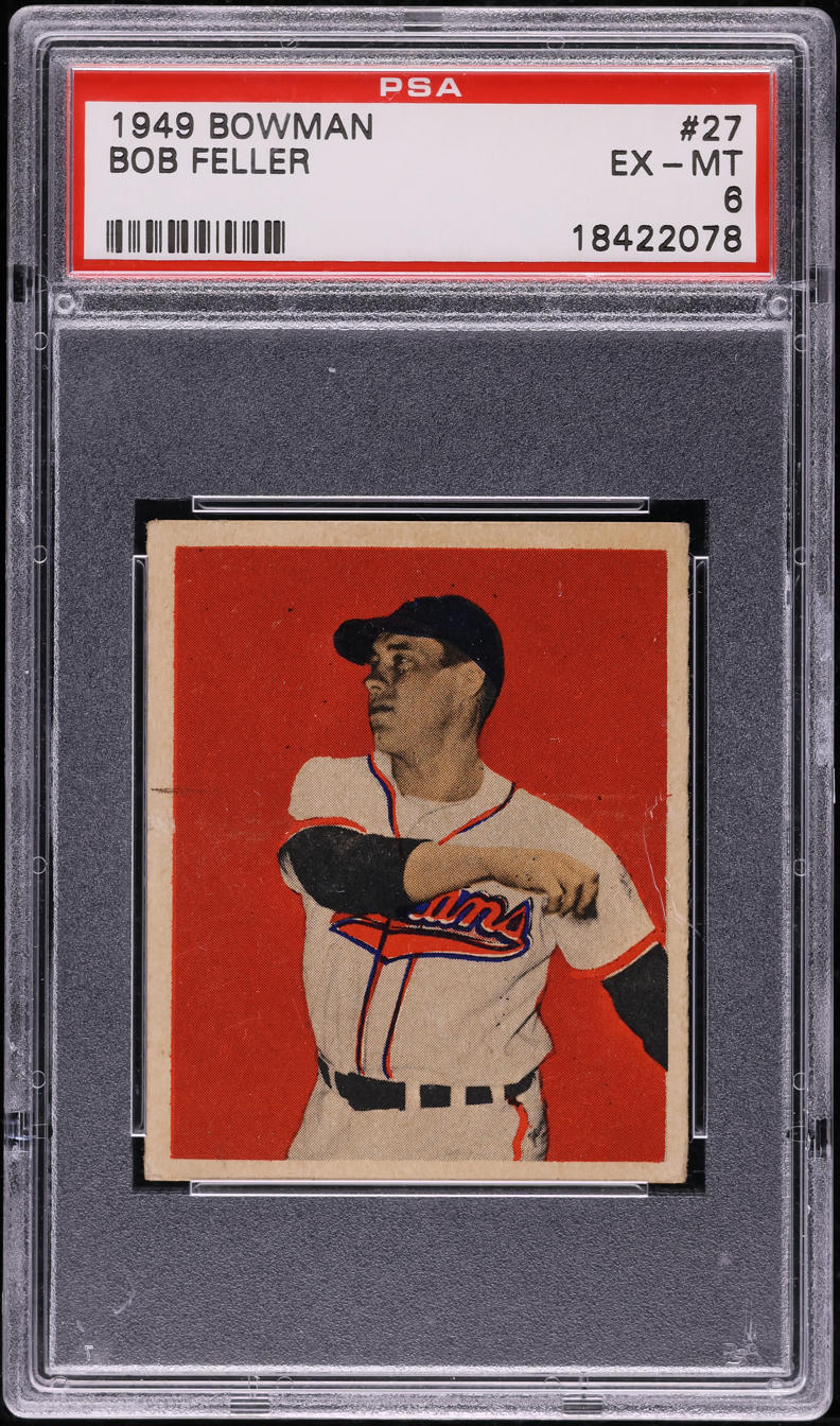 1949 Bowman Bob Feller #27 PSA 6 EXMT