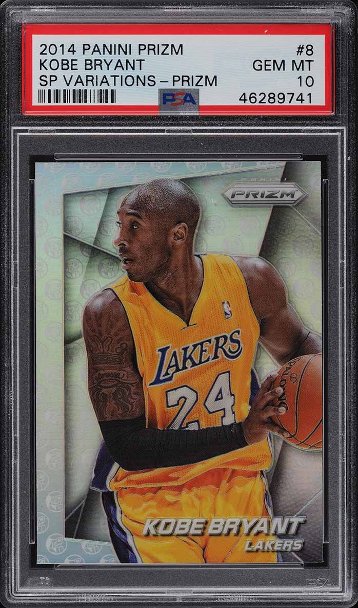 2014 Panini Prizm Variation Silver Kobe Bryant SP #8 PSA 10 GEM MINT
