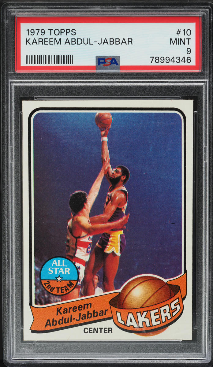 1979 Topps Basketball Kareem Abdul-Jabbar #10 PSA 9 MINT