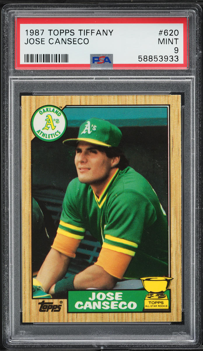 1987 Topps Tiffany Jose Canseco #620 PSA 9 MINT