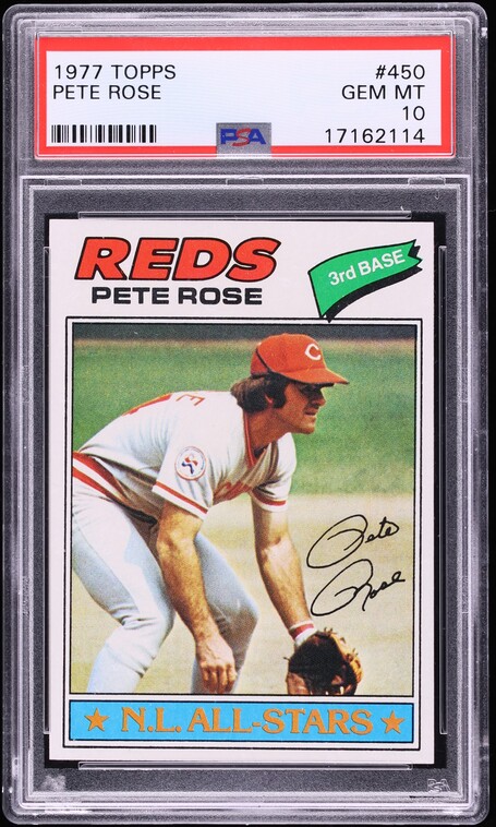 1977 Topps NL All-Stars Pete Rose #450 PSA 10 GEM MINT