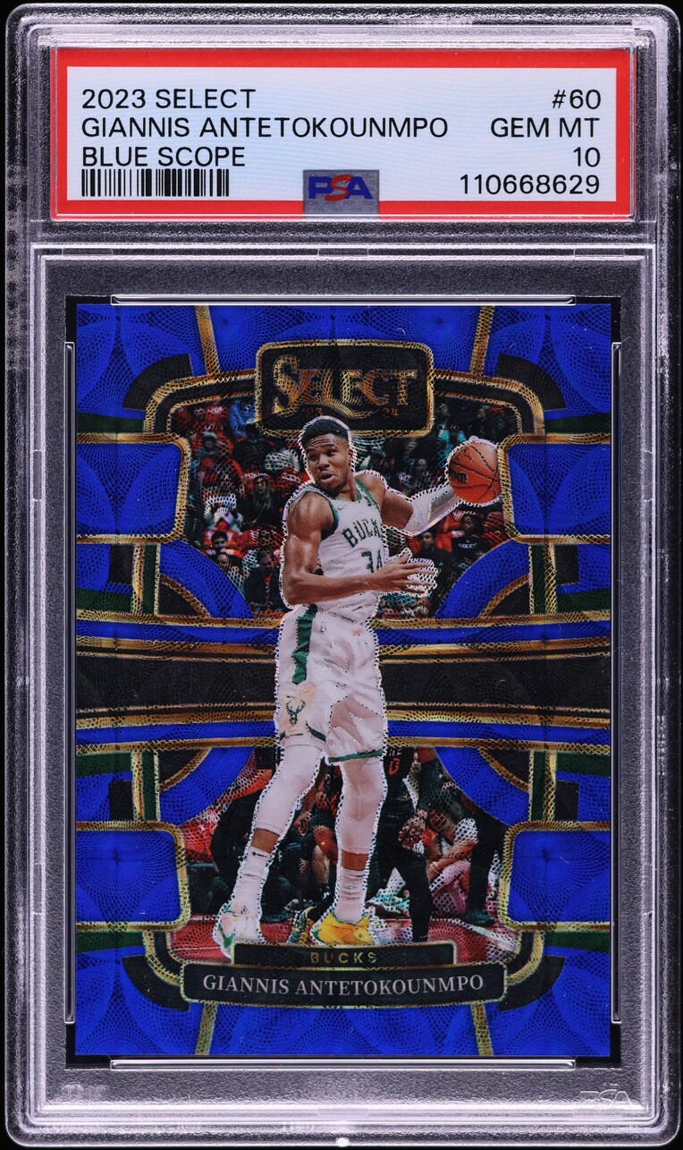 2023 Select Concourse Blue Scope Giannis Antetokounmpo /249 #60 PSA 10 GEM MINT