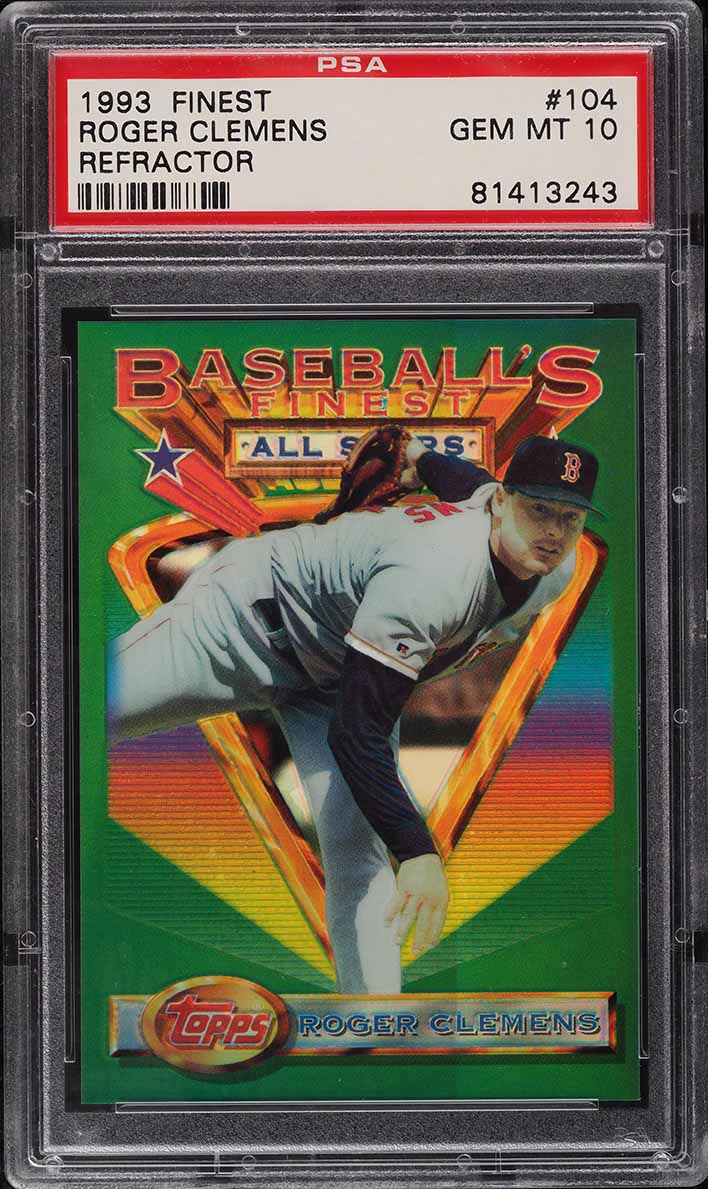 1993 Finest Refractor Roger Clemens ALL-STAR #104 PSA 10 GEM MINT