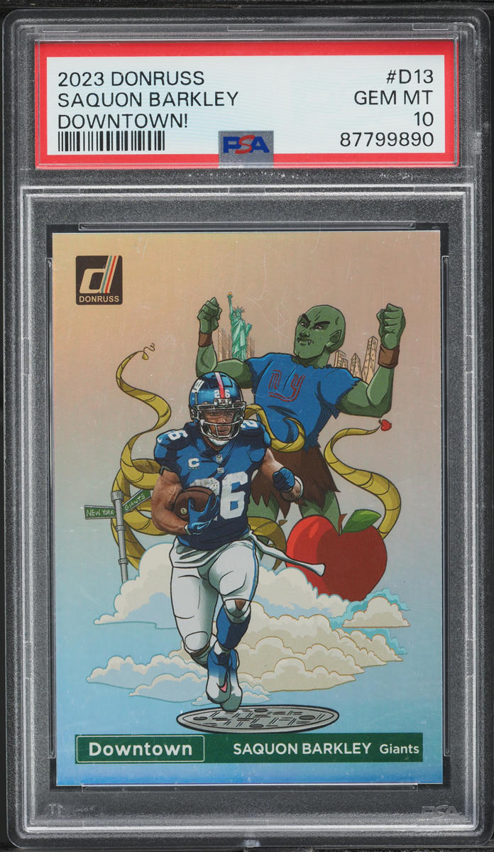 2023 Donruss Downtown Saquon Barkley #D13 PSA 10 GEM MINT