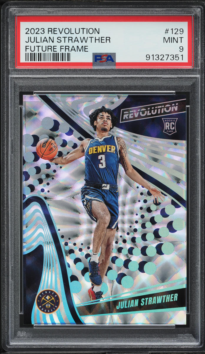 2023 Panini Revolution Future Frame Julian Strawther ROOKIE /60 #129 PSA 9 MINT