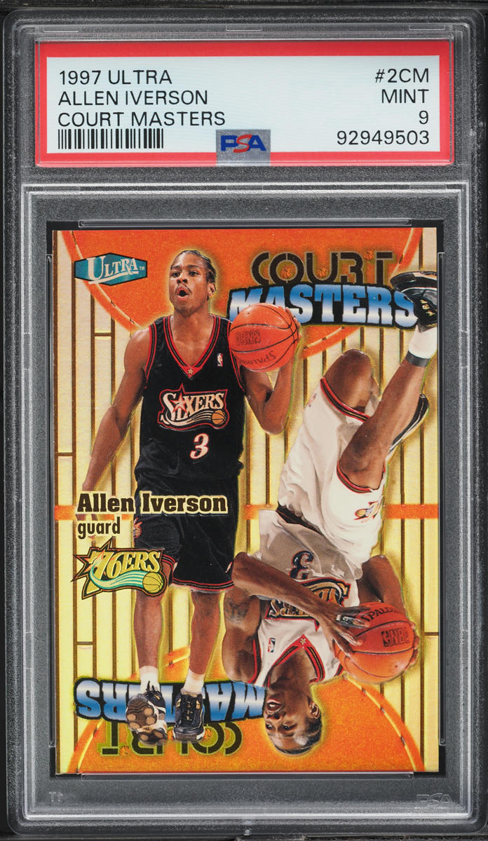 1997 Ultra Court Masters Allen Iverson #2CM PSA 9 MINT