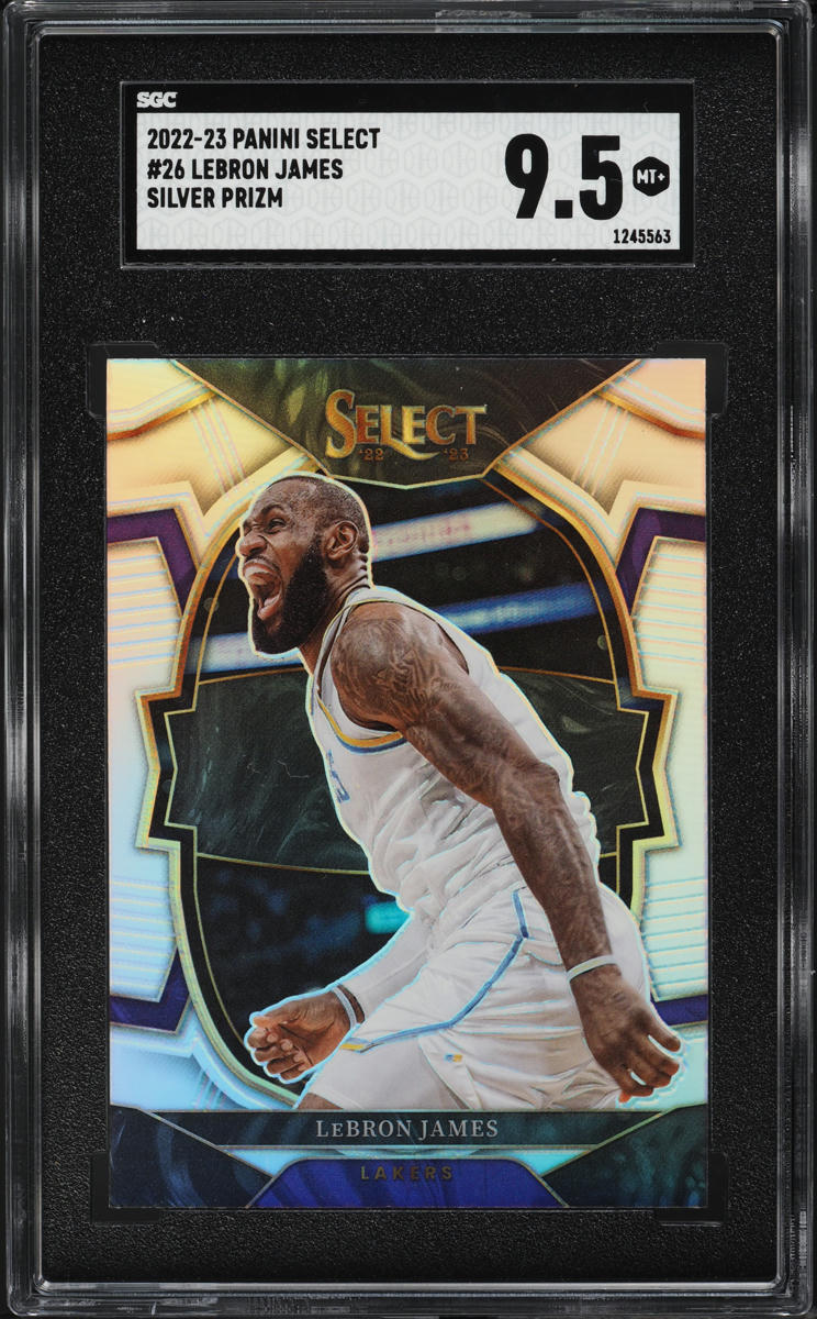 2022 Select Concourse Silver Prizm LeBron James #26 SGC 9.5 MINT+