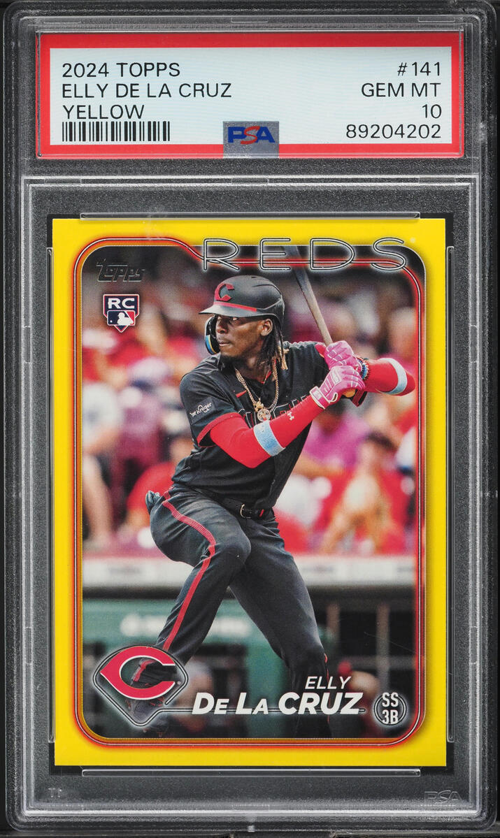 2024 Topps Yellow Elly De La Cruz ROOKIE #141 PSA 10 GEM MINT