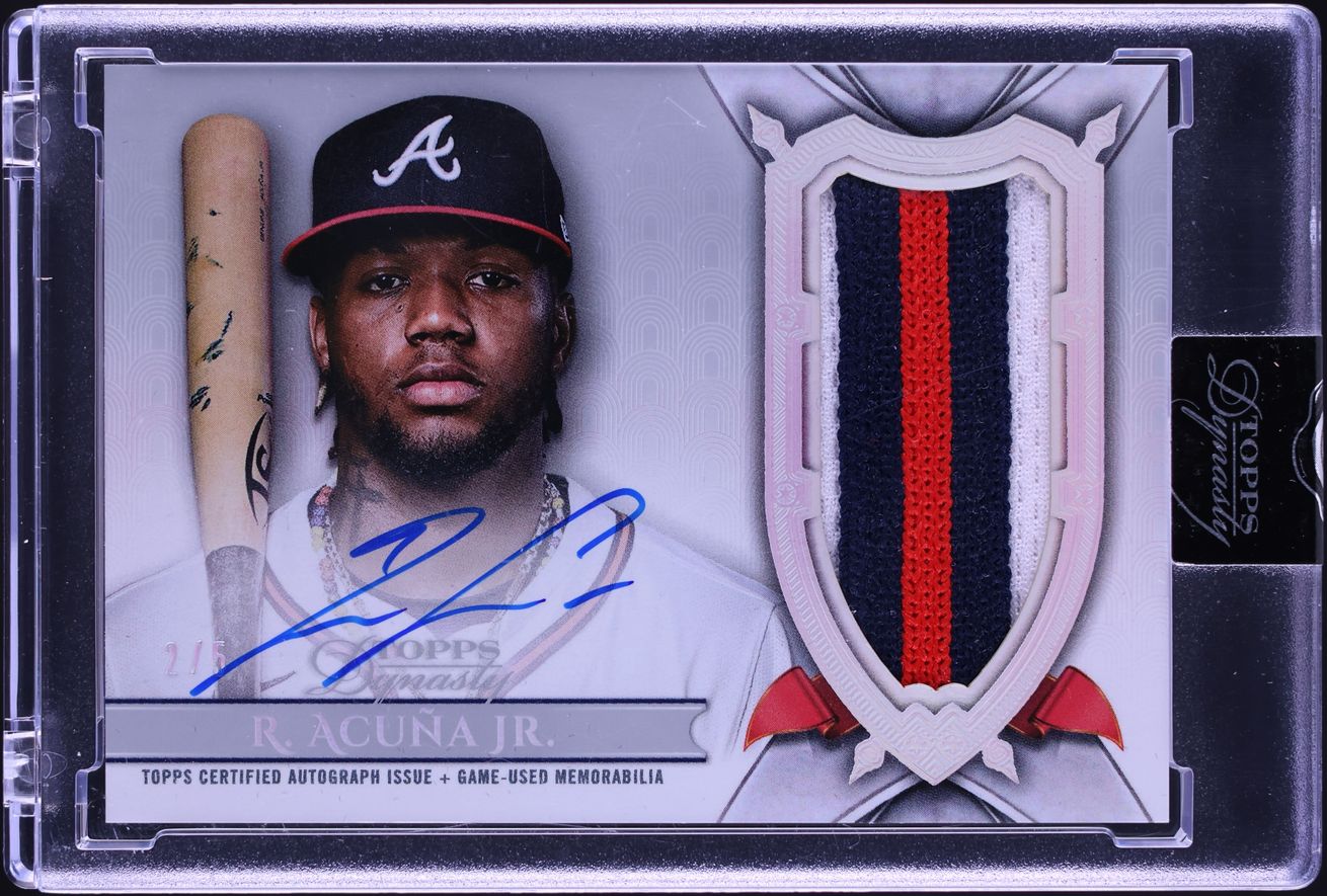 2024 Topps Dynasty Silver Ronald Acuna Jr. PATCH AUTO /5 #DAP-RA5