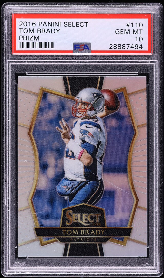 2016 Select Silver Prizm Tom Brady #110 PSA 10 GEM MINT
