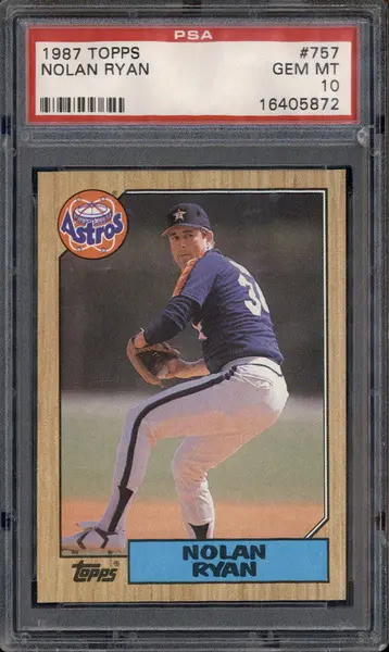 1987 Topps #757 Nolan Ryan PSA 10