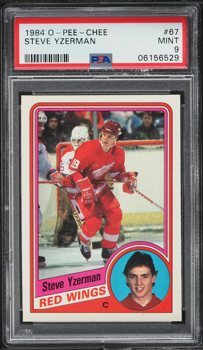 1984 O-Pee-Chee Hockey Steve Yzerman #67 PSA 9 MINT