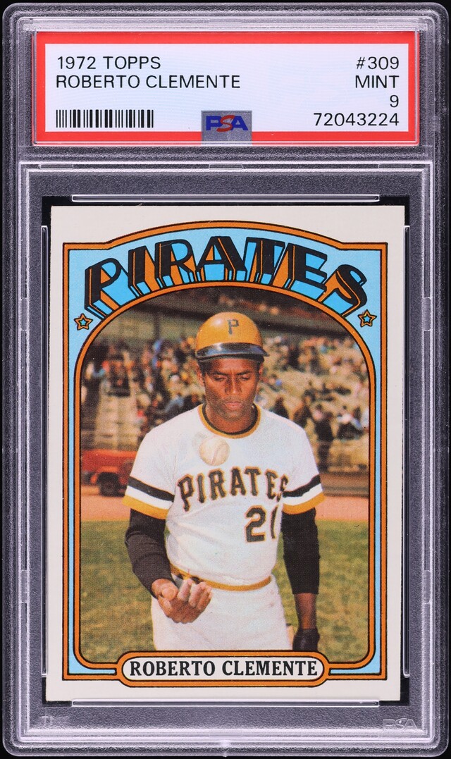 1972 Topps Roberto Clemente #309 PSA 9 MINT