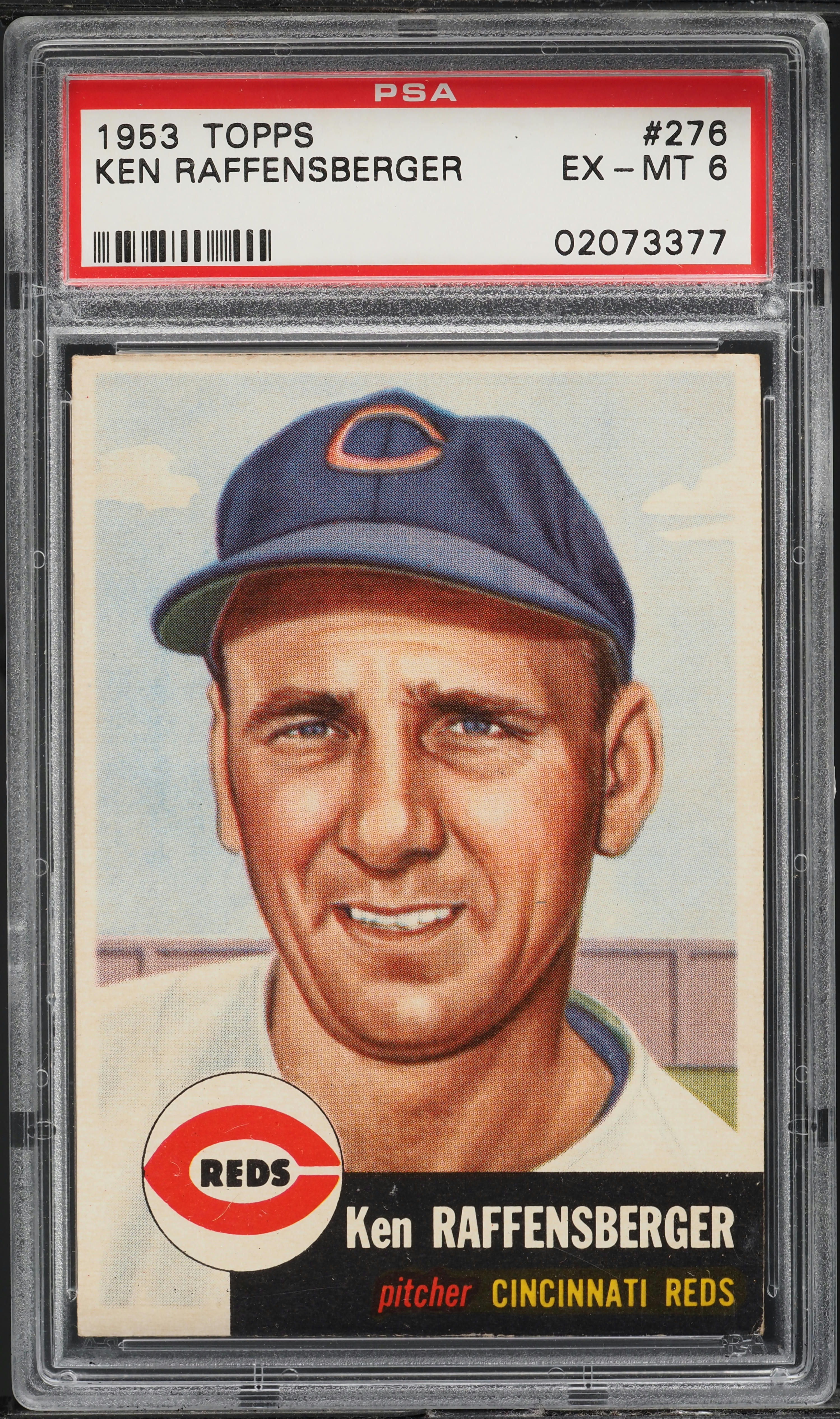1953 Topps Ken Raffensberger SHORT PRINT #276 PSA 6 EXMT