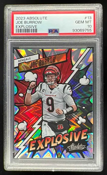 2023 Panini Absolute Explosive #13 Joe Burrow PSA 10