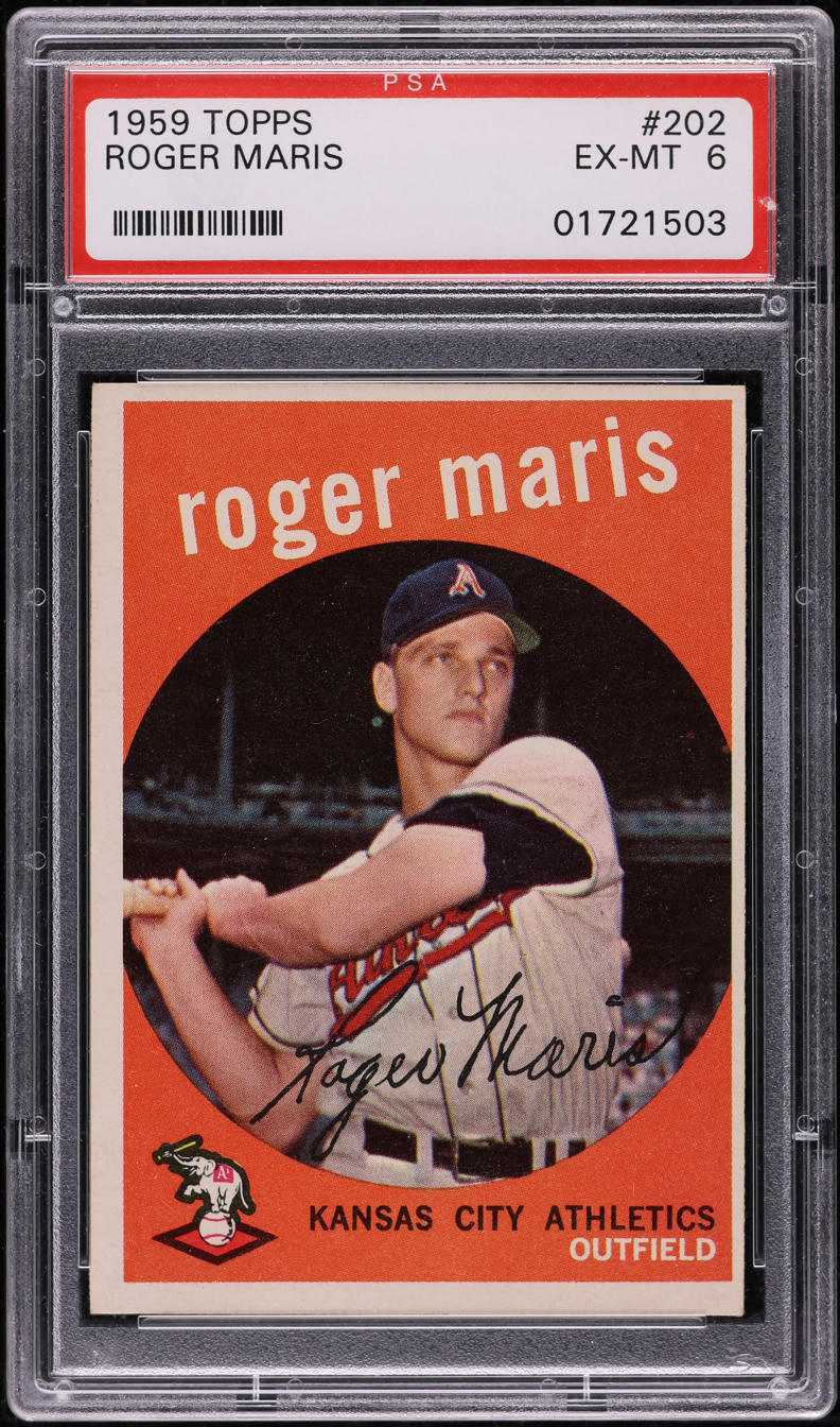 1959 Topps Roger Maris #202 PSA 6 EXMT