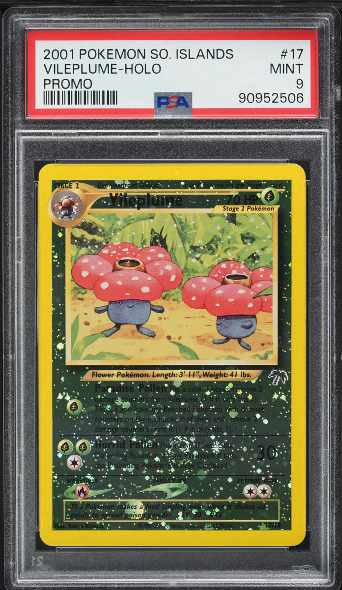 2001 Pokemon Southern Islands Promo Holo Vileplume #17 PSA 9 MINT