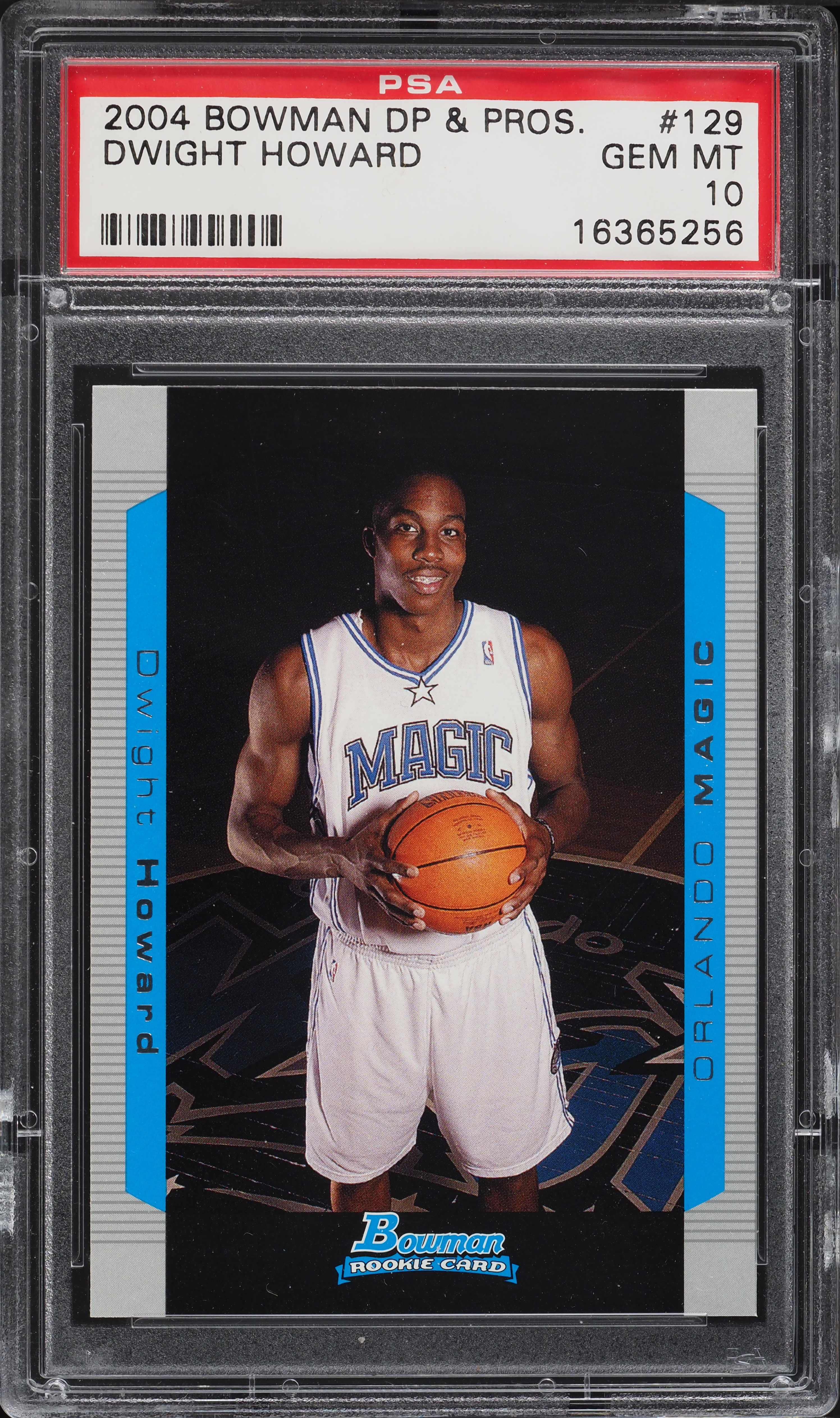 2004 Bowman Draft Picks & Prospects Dwight Howard ROOKIE #129 PSA 10 GEM MINT