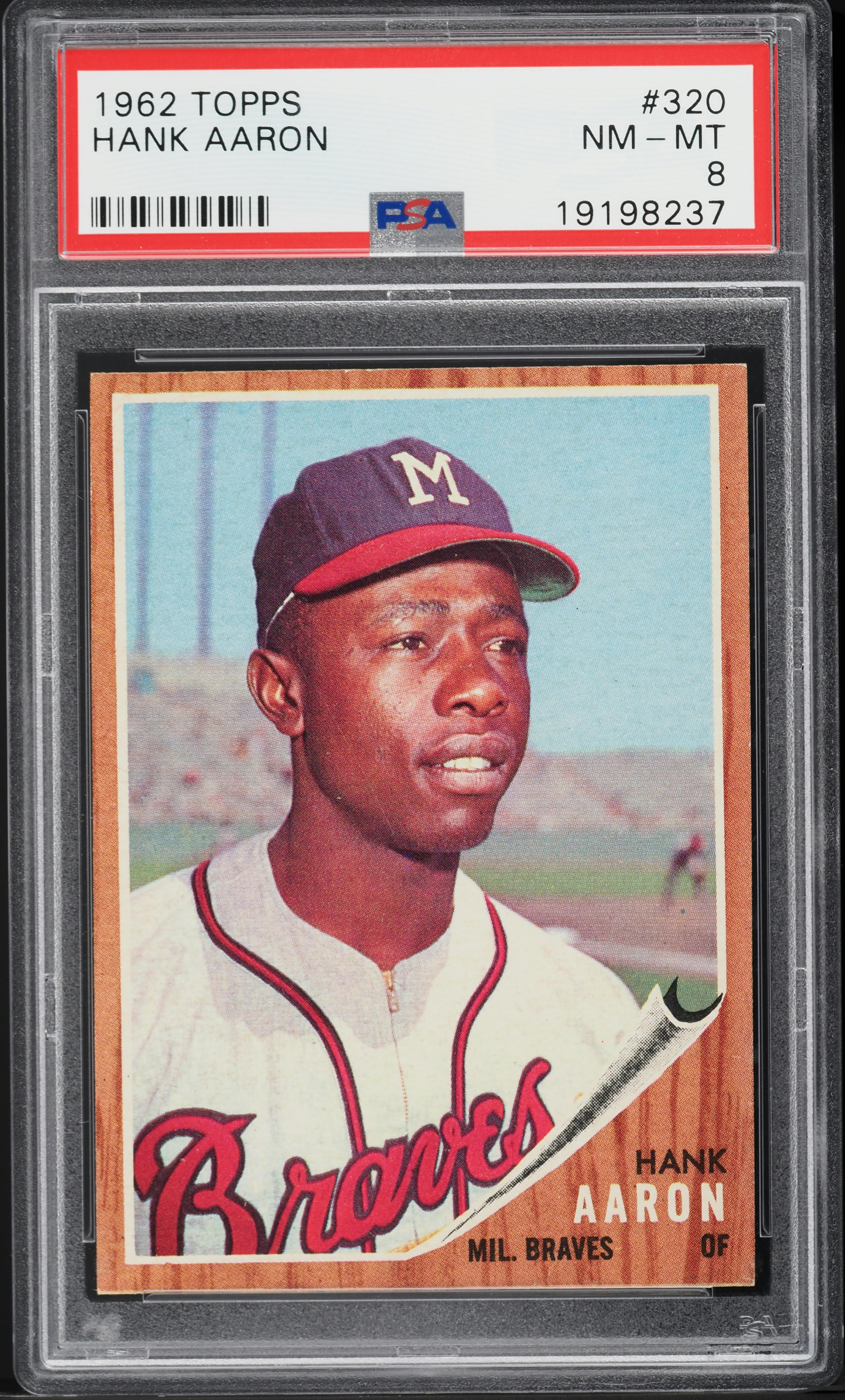 1962 Topps Hank Aaron #320 PSA 8 NM-MT