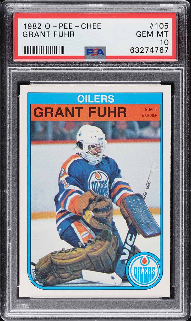 1982 O-Pee-Chee Hockey Grant Fuhr ROOKIE #105 PSA 10 GEM MINT