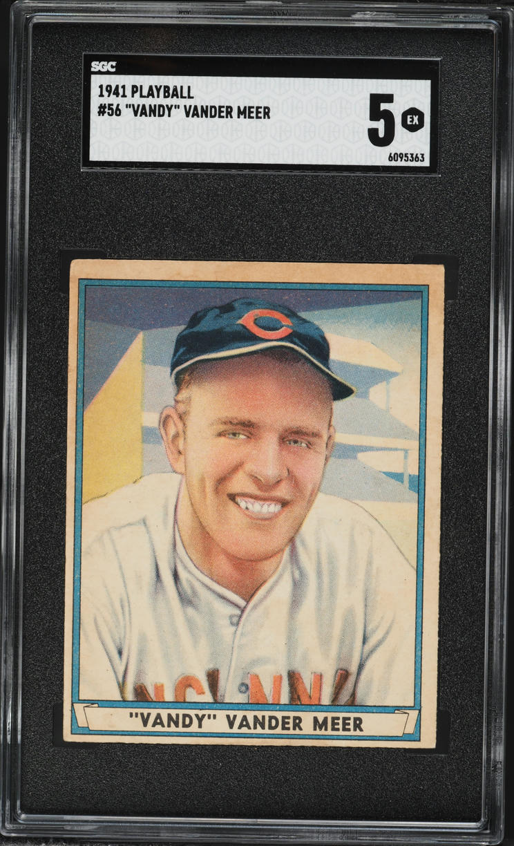 1941 Playball Vandy Vander Meer #56 SGC 5 EX