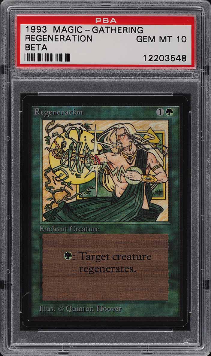 1993 Magic The Gathering MTG Beta Regeneration PSA 10 GEM MINT