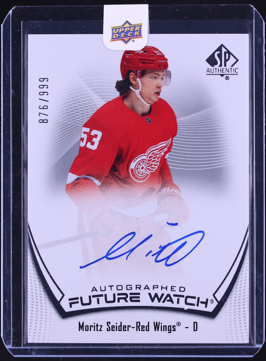2021 SP Authentic Future Watch Moritz Seider ROOKIE AUTO /999 #135