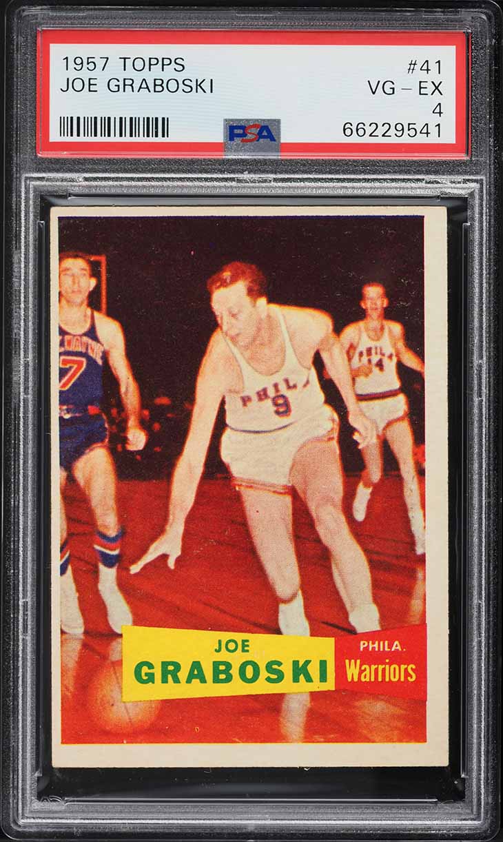 1957 Topps Basketball Joe Graboski SHORT PRINT #41 PSA 4 VGEX
