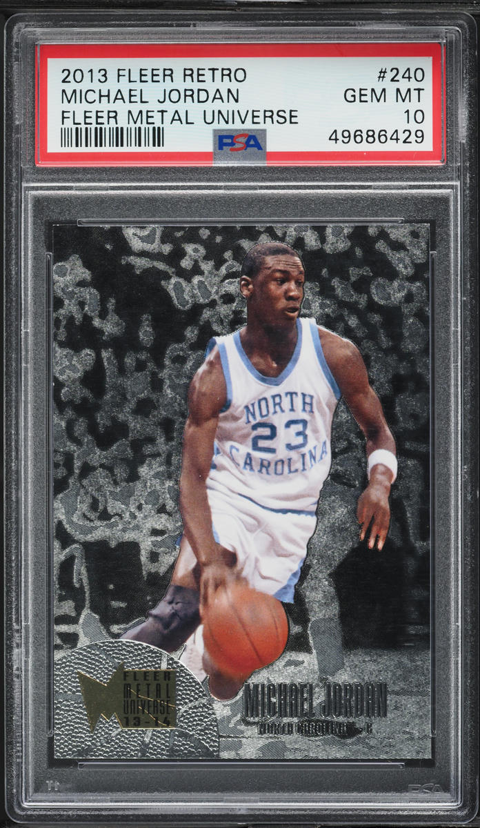 2013 Fleer Retro Metal Universe Michael Jordan #240 PSA 10 GEM MINT