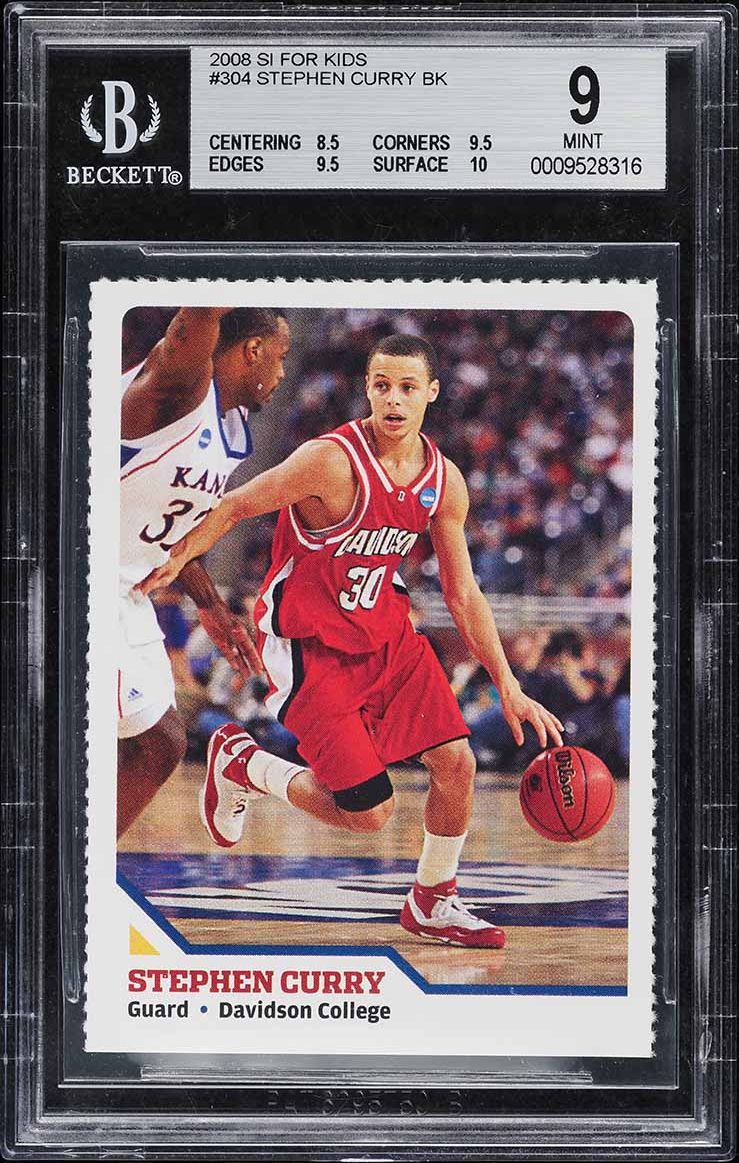 2008 Sports Illustrated For Kids Stephen Curry ROOKIE #304 BGS 9 MINT