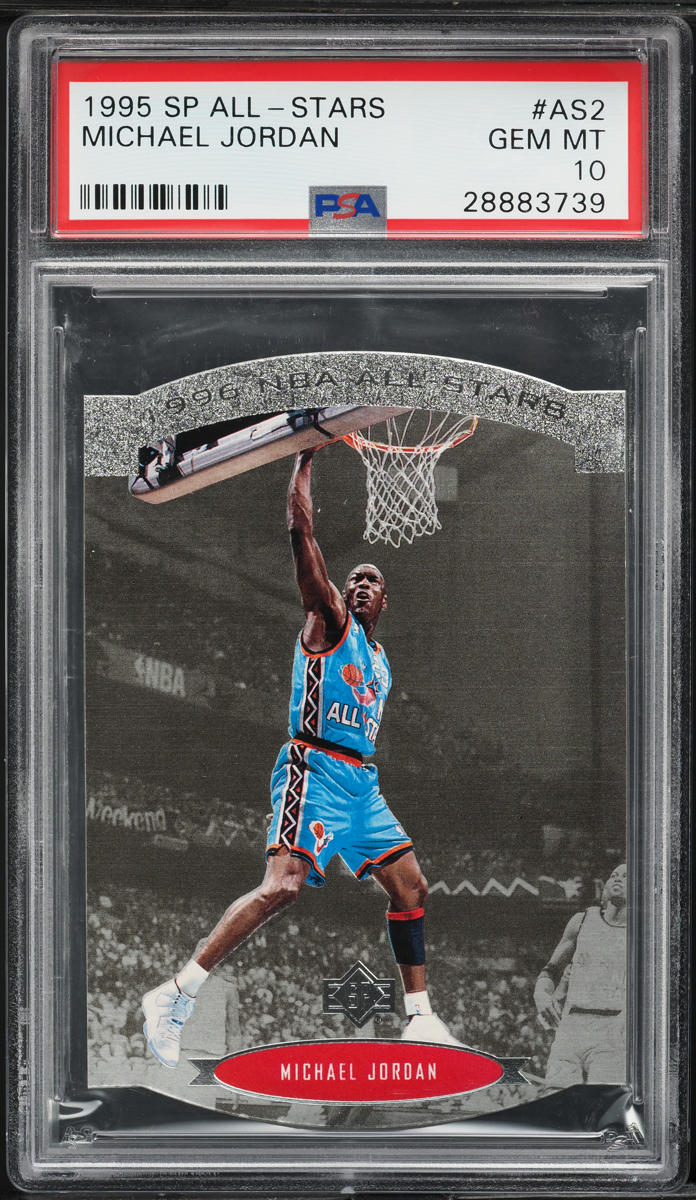 1995 SP All-Stars Die-Cut Michael Jordan #AS2 PSA 10 GEM MINT