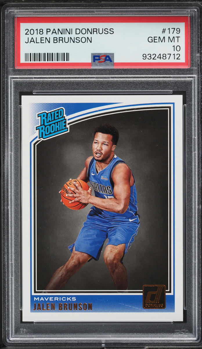 2018 Donruss Basketball Jalen Brunson ROOKIE #179 PSA 10 GEM MINT