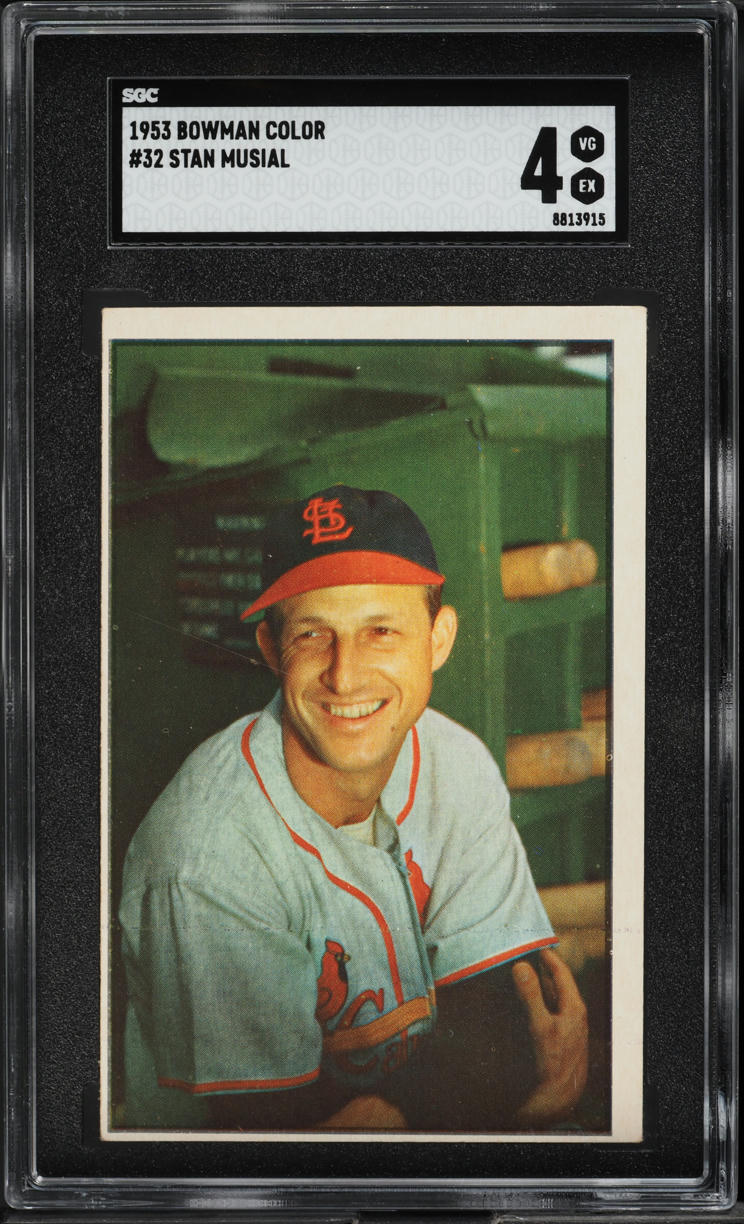 1953 Bowman Color Stan Musial #32 SGC 4 VGEX