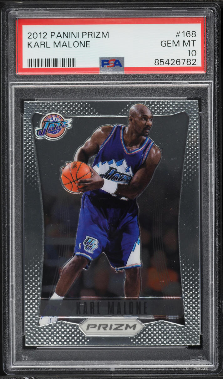 2012 Panini Prizm Karl Malone #168 PSA 10 GEM MINT