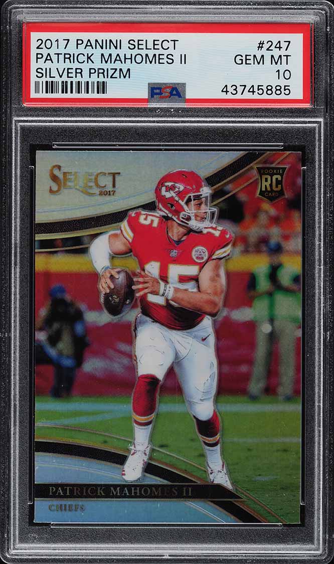 2017 Select Field Level Silver Patrick Mahomes II ROOKIE RC #247 PSA 10 GEM MINT
