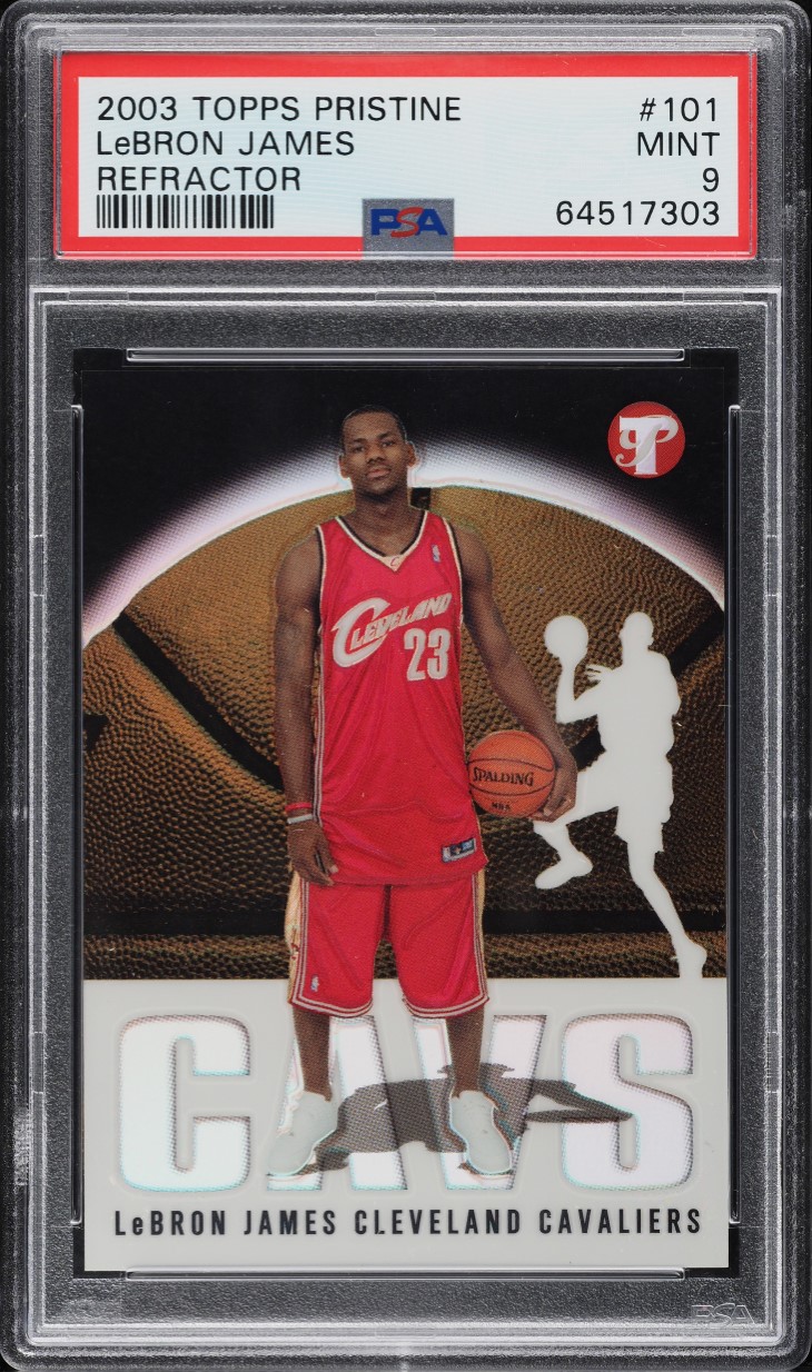 2003 Topps Pristine Refractor LeBron James ROOKIE /1999 #101 PSA 9 MINT