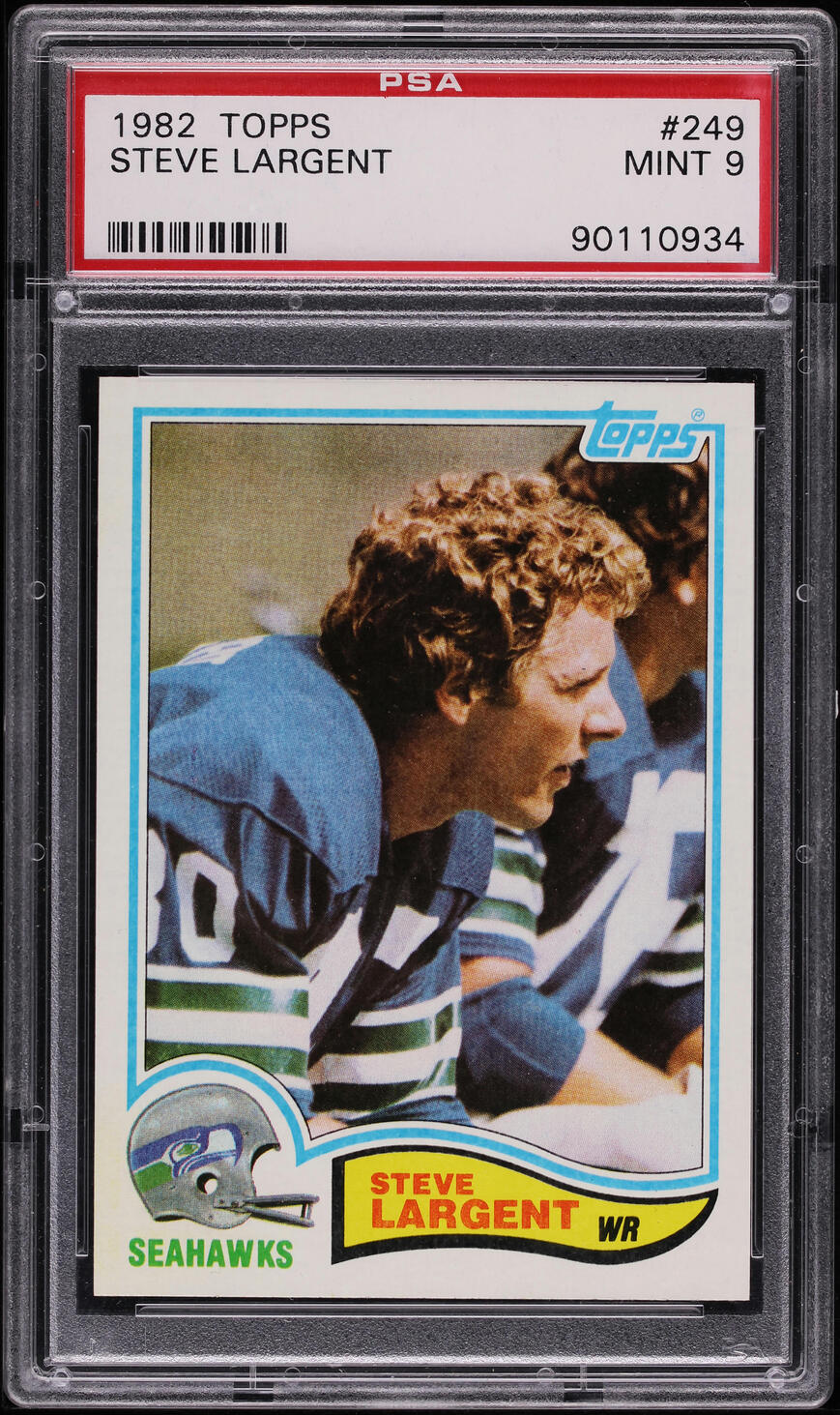 1982 Topps Football Steve Largent #249 PSA 9 MINT