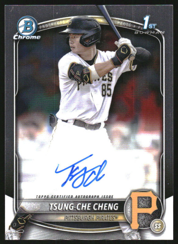 2025 Bowman Chrome Autographs #CPA-TC Tsung-Che Cheng RC Auto