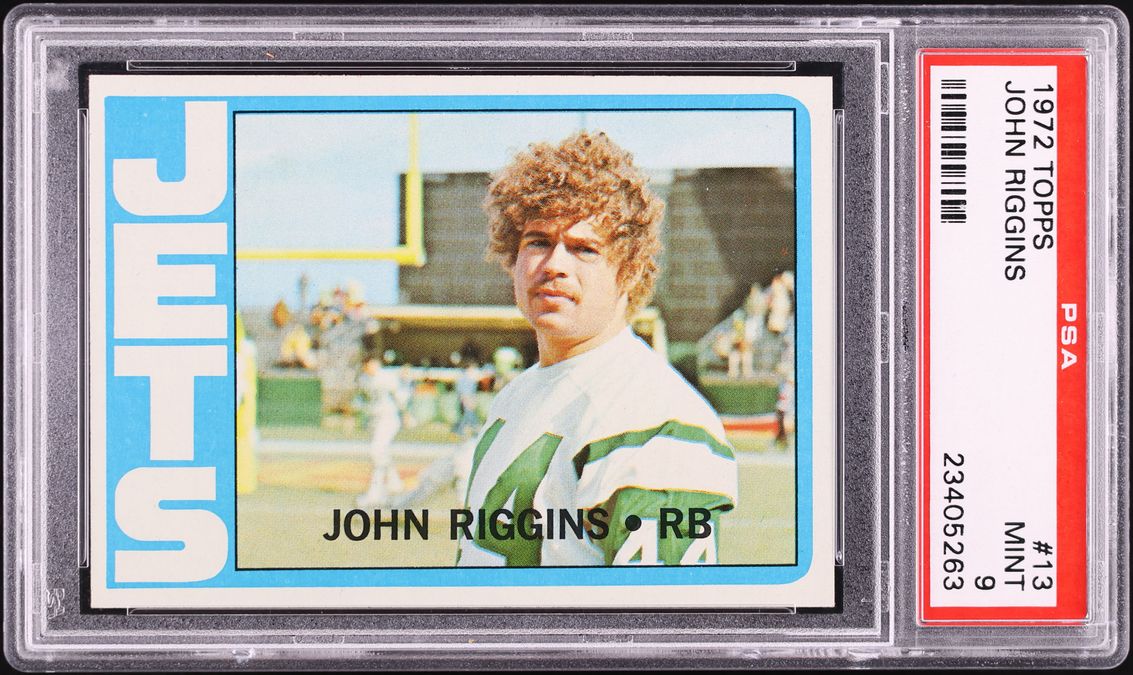 1972 Topps Football John Riggins ROOKIE #13 PSA 9 MINT